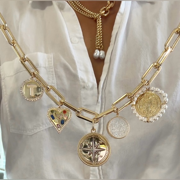 Tori Bradburry 18k Gold Filled Charm Necklace - Picture 2 of 16